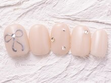 ネイルメゾン 渋谷店(NAIL MAISON)/ガーリーリボンストーン￥5800