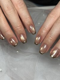 ミラーフレンチネイル