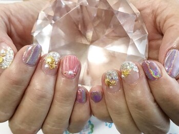 ネイルサロン 爪吉/ユニコーン&人魚の鱗♪