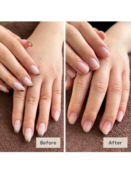 ジェルネイル後の為のネイルケア