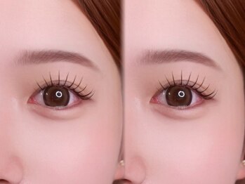 エムスリー つくば店(M3)の写真/《話題★束巻きパーマ導入◎》自宅でコーティング剤を付けると韓国風束感まつ毛に!理想の目元でメイク時短!