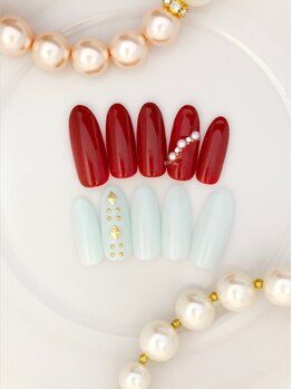 ネイルサロン アンリタ(nail salon AneRita)/シンプルストーンモテ☆ネイル