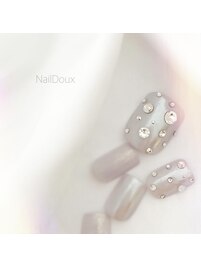 ホワイトミラーフットネイル