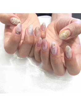 アース コアフュールボーテ 松本庄内店(EARTH coiffure beaute)/ふんわりフラワーネイル 9500円