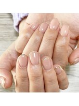 ミントリーフ バイ リート(Mint leaf by Reat)/スキニーフレンチネイル