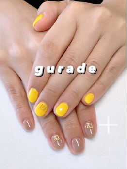 イエロー×ベージュ×パーツ