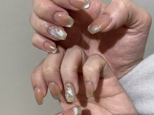 ネイルサロン プルミエール 錦糸町店(premiere)/チークネイル　ワンホンネイル