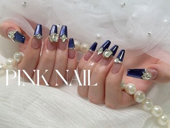 ピンクネイル(pink nail)の写真/【ジェルネイル120分やり放題8980円/90分やり放題7980円☆】スト一ンつけ放題OK◎持ち込みデザインも◎