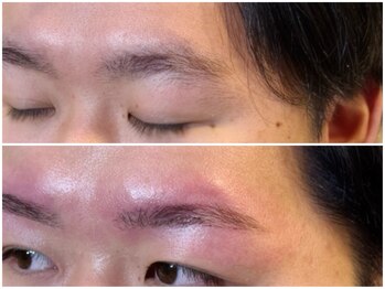 スリーピース(3Peace)/ストレートアーチ眉Before/After