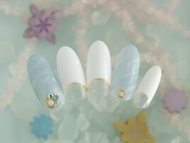 大理石風マリンネイル