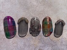 シープラスエー(C+A)/秋色個性派チェックネイル