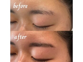 アイブロウドット 西宮(iBROW.)/美眉スタイリングBefore→After
