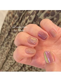 フィオーレ(fiore)/秋色にも合う！ミラーネイル