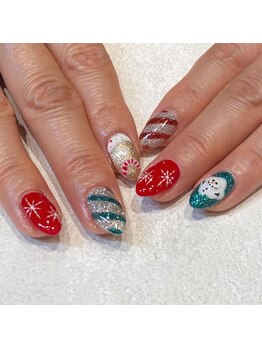 ビューティマーケット アングゥ(BEAUTY MARKET ungu)/クリスマスネイル