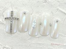 ネイルメゾン 池袋店(NAIL MAISON)/キラキラ十字架¥6980