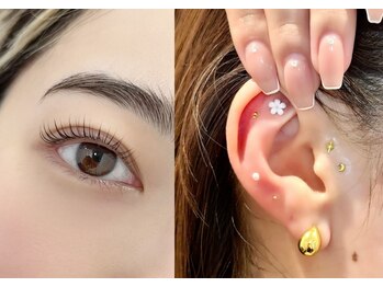アンジェリック 錦糸町テルミナ店(Angelic)の写真/新導入★【耳つぼジュエリー*両耳10粒3500円】眉毛,アイブロウ,まつ毛とセットなら更に500円引き★[錦糸町]