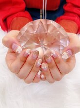 スターネイル（STAR NAIL）/34番☆ハーフニュアンスネイル