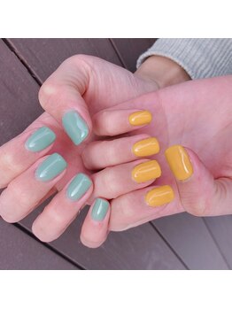 ピピランチェ(PIPIRANCHE)/シンプルアシメネイル