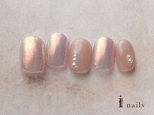 アイネイルズ 横浜EAST店(I-nails)/パステルくすみオーロラネイル