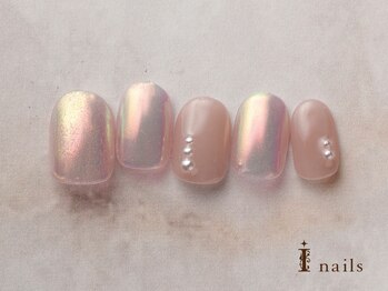 アイネイルズ 横浜EAST店(I-nails)/パステルくすみオーロラネイル