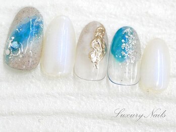 ラグジュアリーネイルズ オオミヤ(Luxury Nails Omiya)/ニュアンス*ブルーカラー