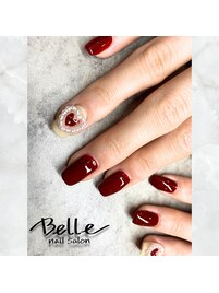 ワンカラー×2本アート