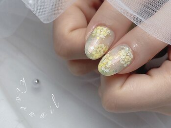 キノネイル(Kino Nail)/爽やかミモザネイル♪