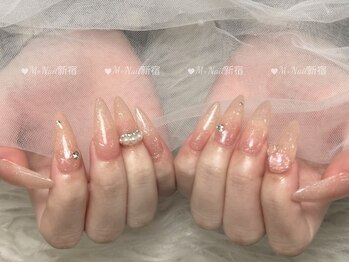 エムプラスネイル 新宿(M+Nail)/長さ出し★ワンカラー
