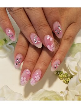 ネイルサロンシャネイル/桜ネイル