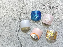 スリープ 中目黒(Sleep nakameguro)/フットワンカラー＋親指アート