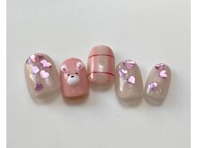 ネイルメゾン 天神店(NAIL MAISON)/ホログラムハートうさぎ￥12500