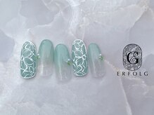 エアフォルク 銀座(ERFOLG)/手書きフラワーネイル[銀座]