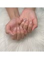 エリクサーネイル 池袋(Elixir Nail) ラメ入りのワンカラーにストーンです!