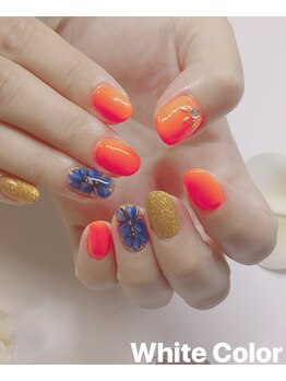 ホワイトカラー(White Color)/選べるナチュラルアート♪