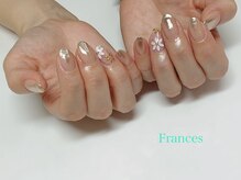 フランセス(Frances)/ミラーグラデ×お花アート