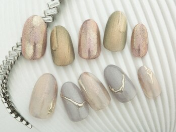 ネイルクロエ(NAIL KCLOE)/ミラーニュアンスネイル
