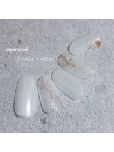 たゆ ネイル(たゆnail)/９月新作☆ホワイトネイル