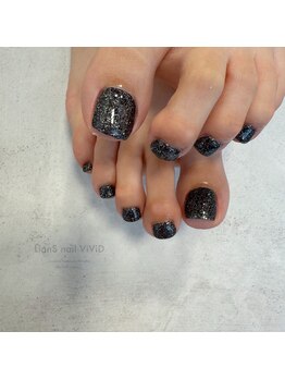 リアンスネイル ヴィヴィッド 岡山店(LianS nail ViViD)/ラメワンカラー