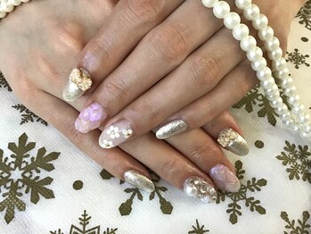 【お客様ネイル】冬ネイル