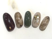 アース コアフュールボーテ 新潟中野山店 (EARTH Coiffure beaute')/大理石ネイル ￥5000