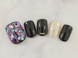 シェルうめつくしネイル