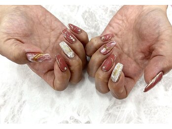 クレアネイル 高崎ウニクス店/持ち込みデザインのお客様ネイル