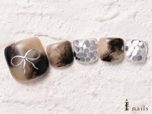 アイネイルズ 横浜WEST店(I-nails)/メタリックリボン8480円