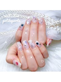 うる艶大人ニュアンスネイル