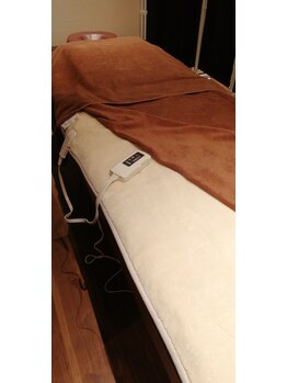 癒し手 明野店/寒くないように電気毛布設置