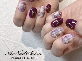 チェック×ミラー