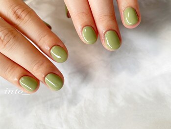 ネイルサロン イントゥ(into_)/ピスタチオ シンプル ワンカラー