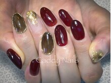 キャディーネイルズ(Caddy' Nails)/クリアボルドーニュアンスミラー