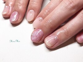 大人フラワーアートネイル