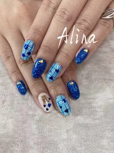 エリナネイルサロン池袋(Alina Nail Salon)/青ネイル